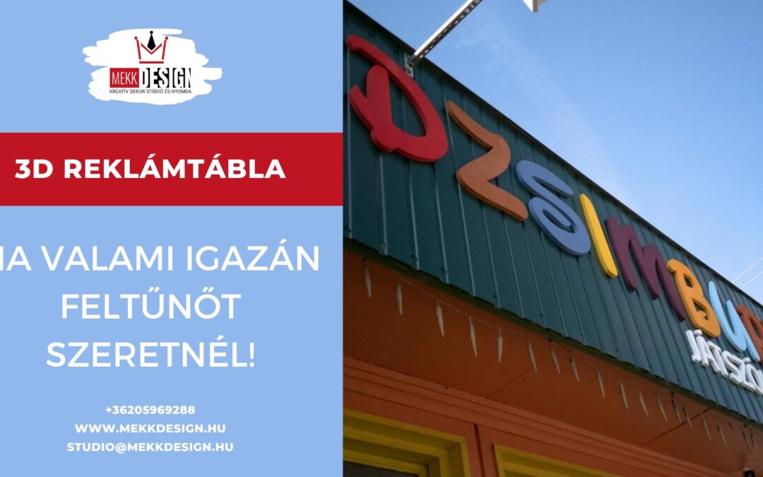 3D reklámtábla